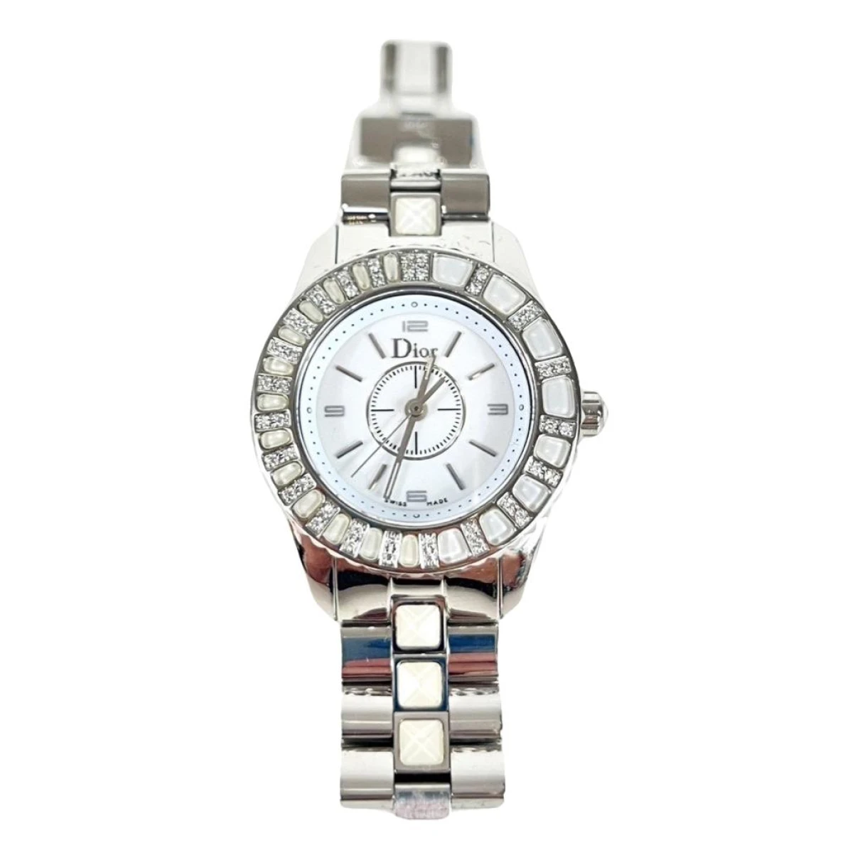 Pre-owned Dior Christal Watch In White