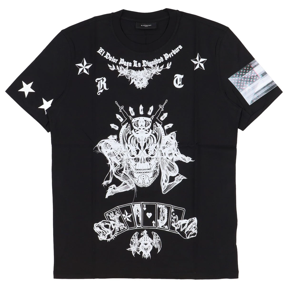 Pre-owned Givenchy Silk T-shirt In Black