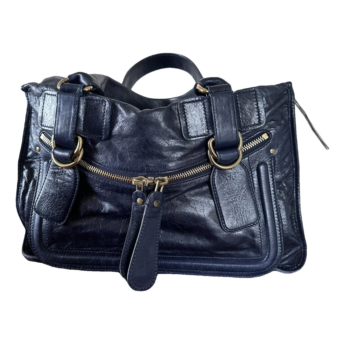 Pre-owned Chloé Leather Handbag In Blue