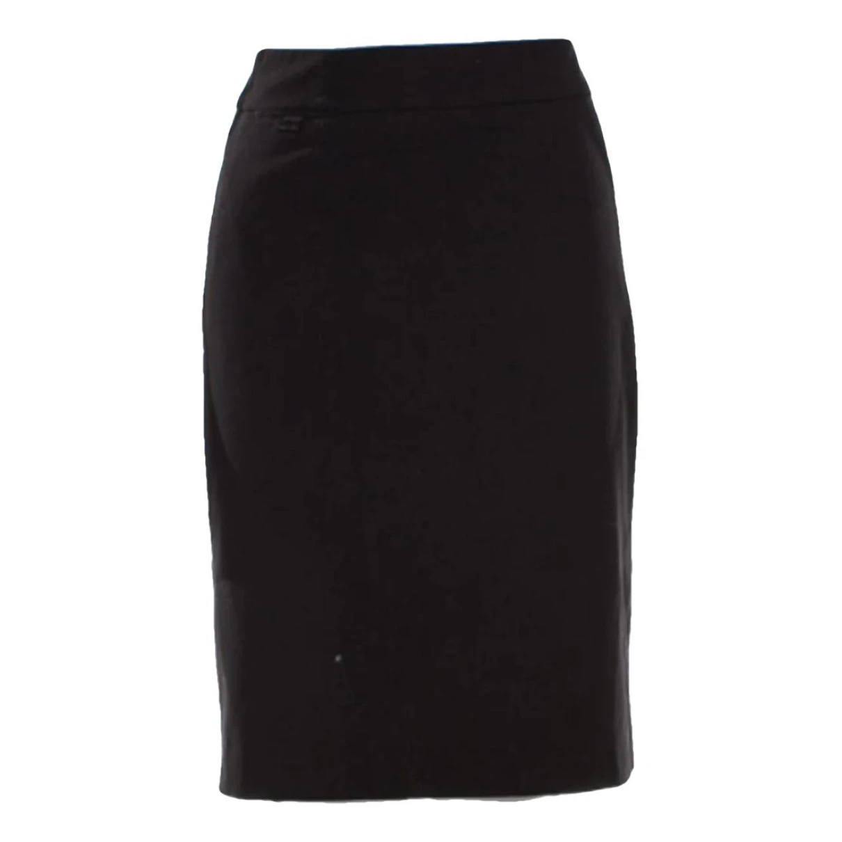 Pre-owned Calvin Klein Collection Wool Mini Skirt In Black