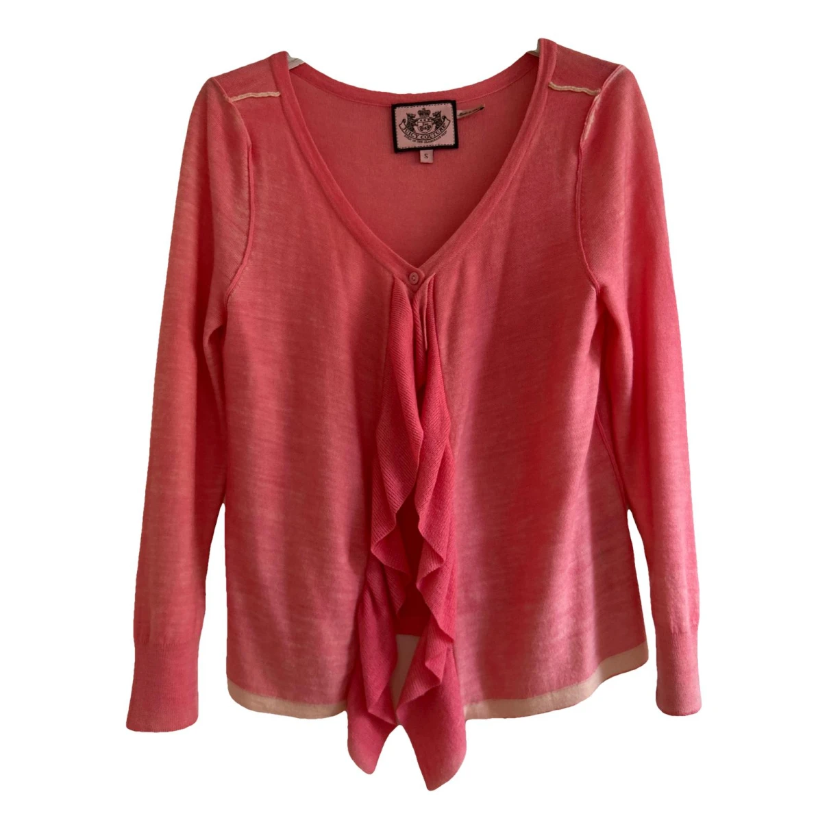 Pre-owned Juicy Couture Wool Cardigan In Pink