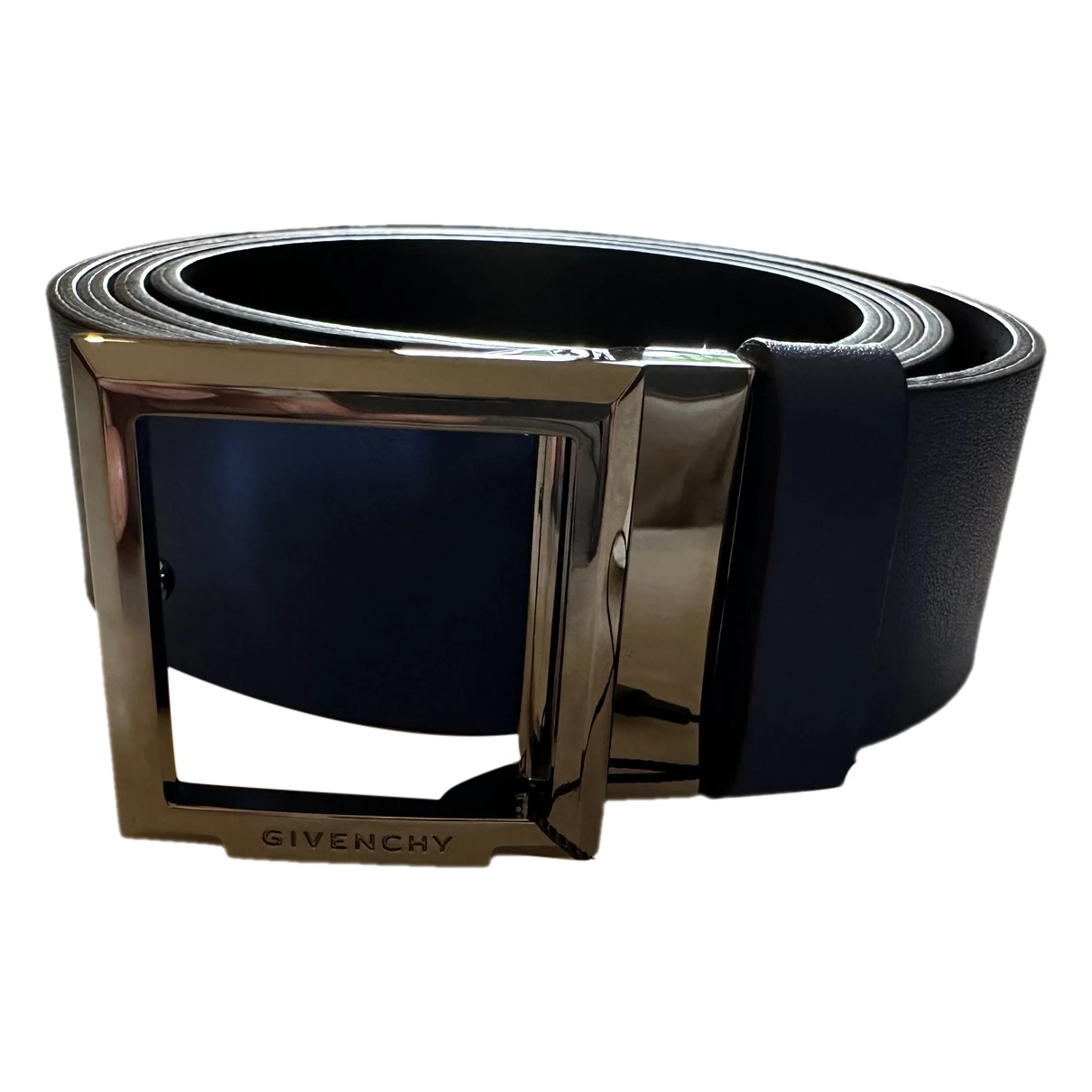 Pre-owned Givenchy Leather Belt In Blue