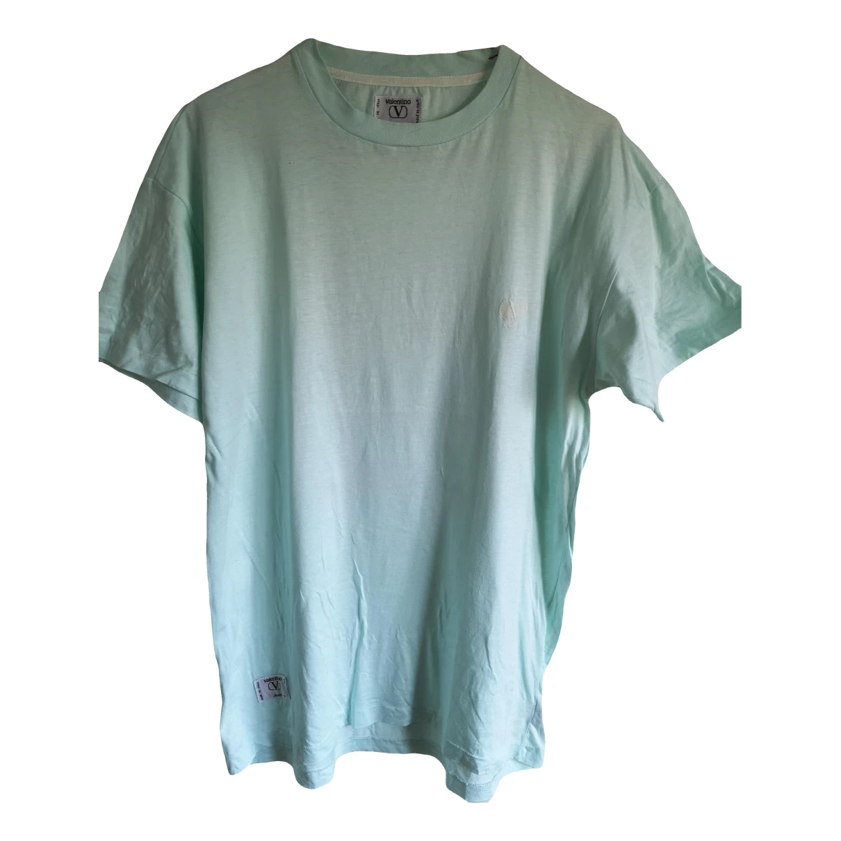 Pre-owned Valentino Vlogo T-shirt In Green