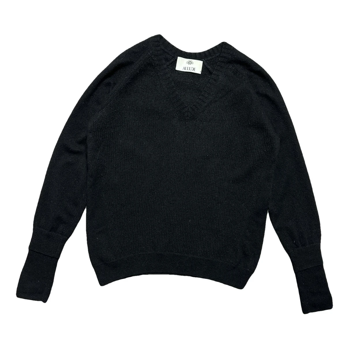 Pre-owned Allude Cashmere Jumper In Black