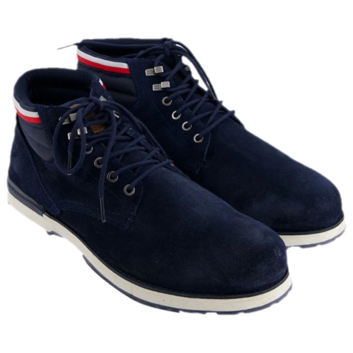 Pre-owned Tommy Hilfiger Boots In Navy