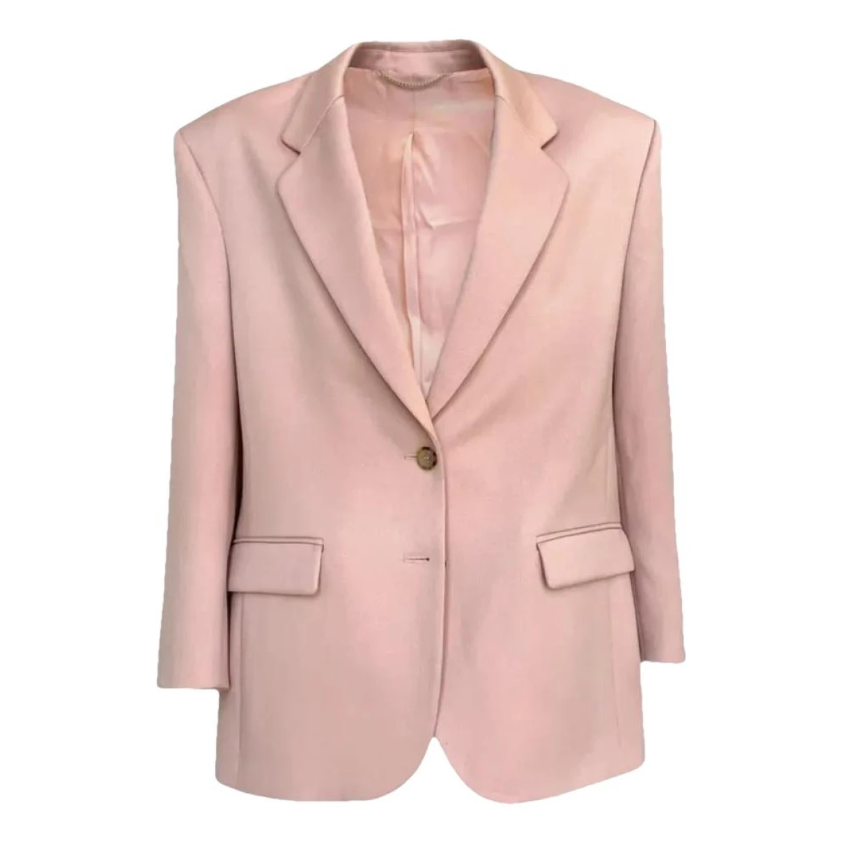 Pre-owned Magda Butrym Wool Suit Jacket In Pink