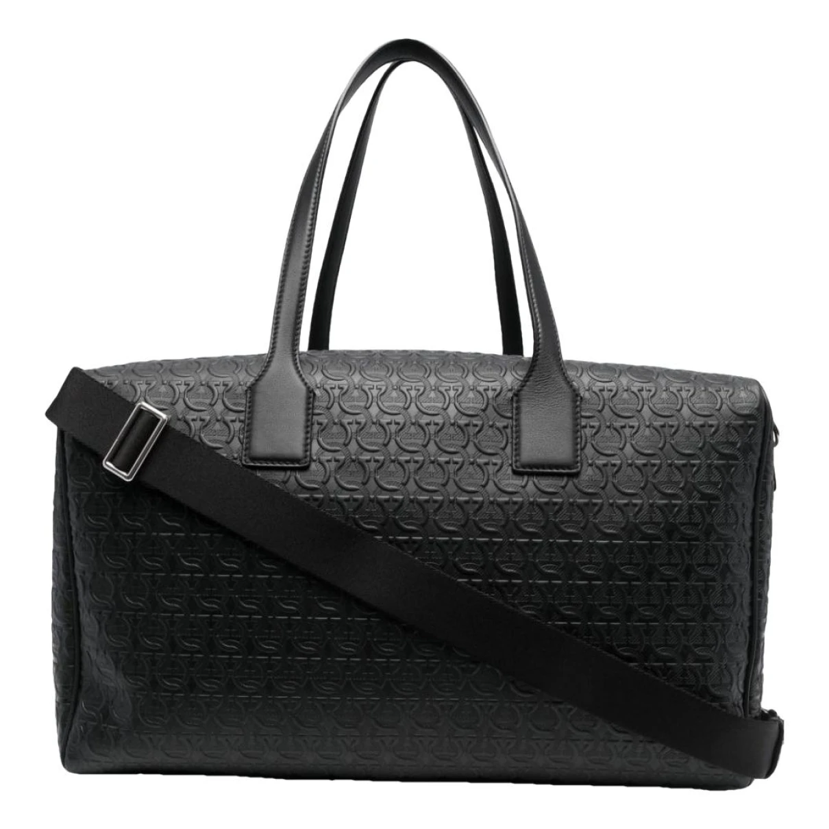 Pre-owned Ferragamo Leather Weekend Bag In Black
