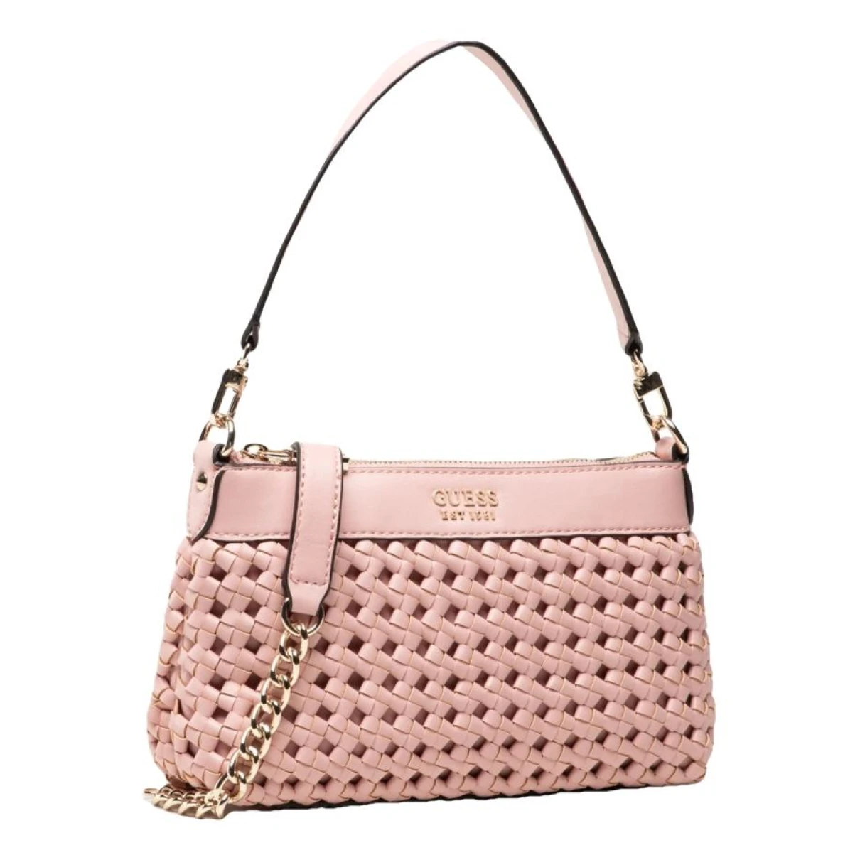 Pre-owned Guess Crossbody Bag In Pink