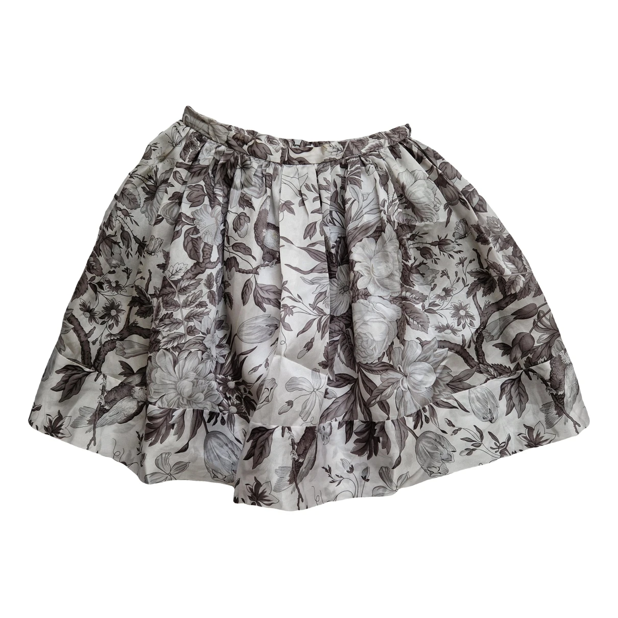 Pre-owned Zimmermann Silk Mid-length Skirt In Grey