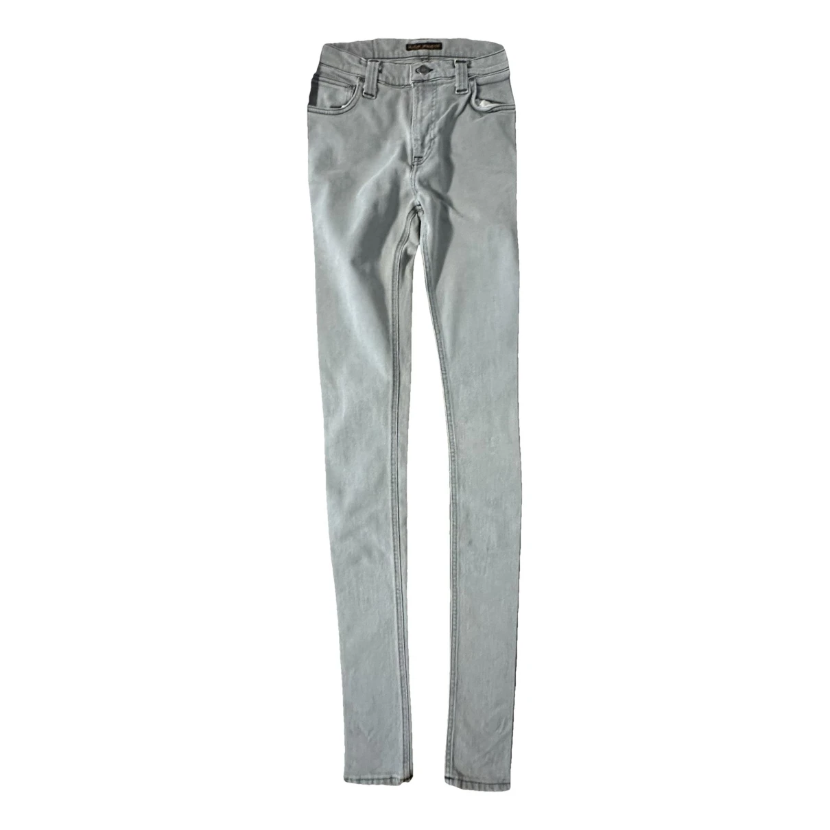Pre-owned Nudie Jeans Slim Jeans In Grey