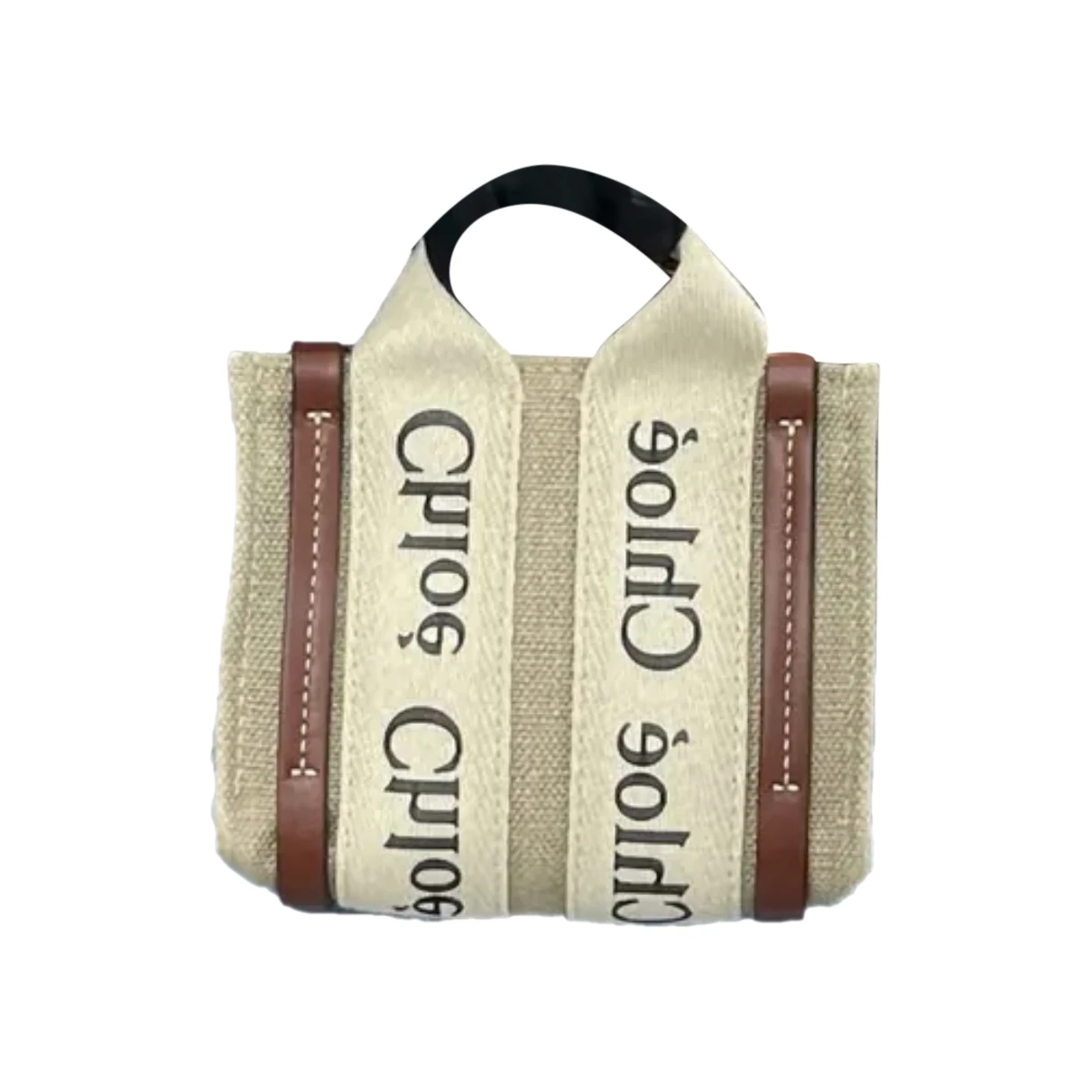 Pre-owned Chloé Woody Cloth Tote In Multicolour