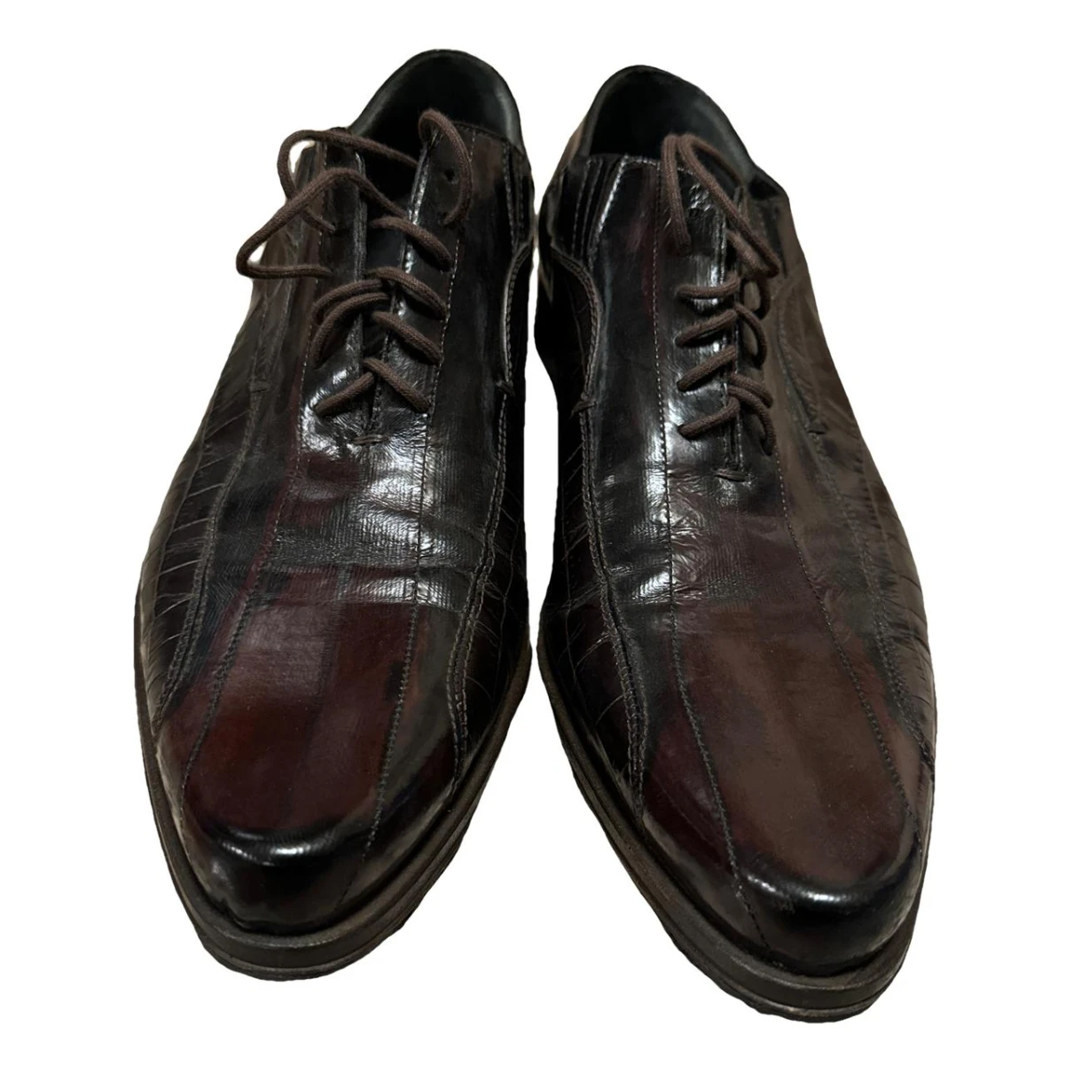 Pre-owned Cesare Paciotti Leather Lace Ups In Brown
