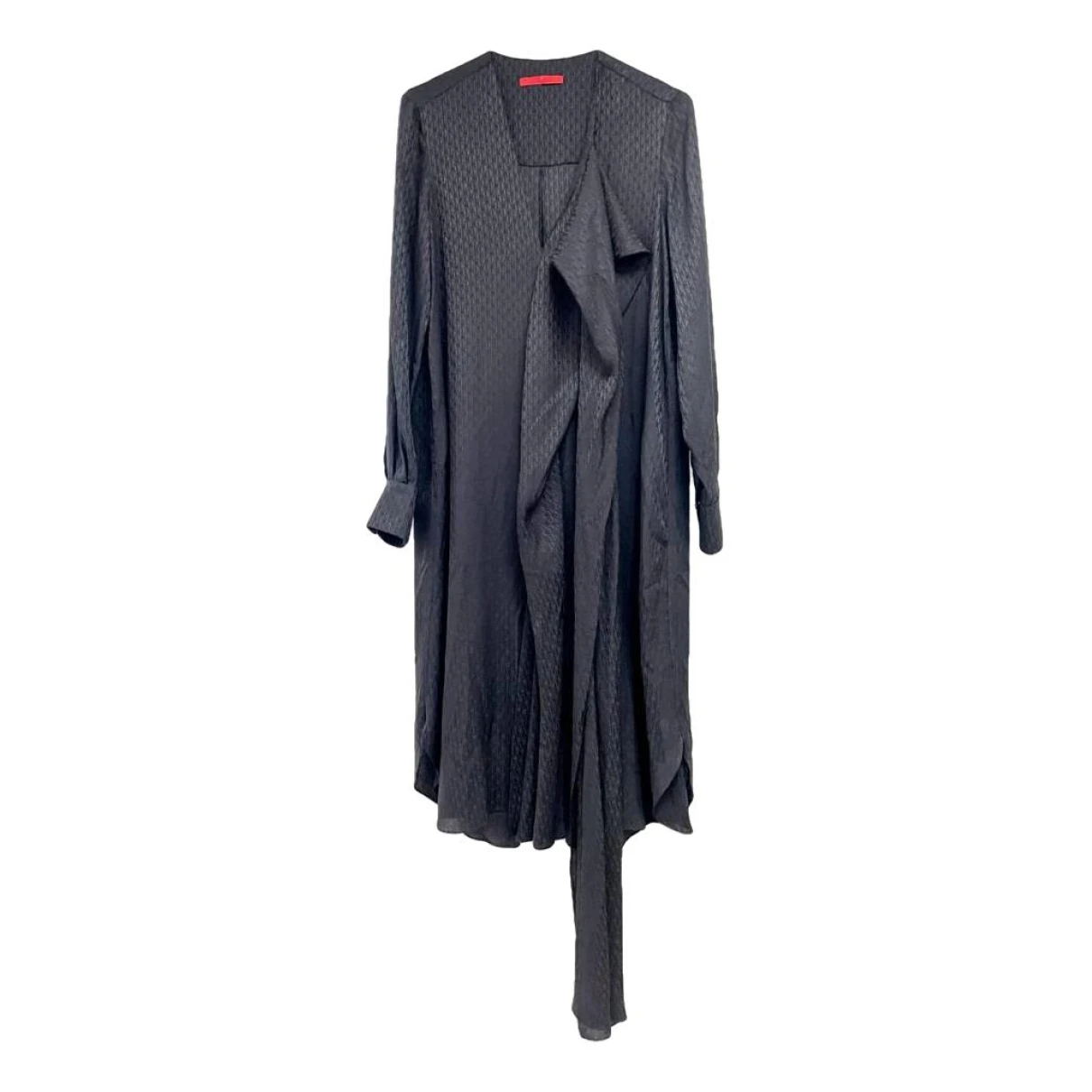 Pre-owned Carolina Herrera Silk Mid-length Dress In Black