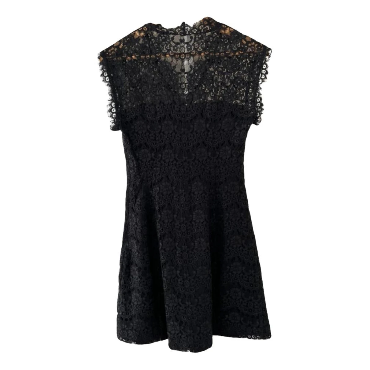 Pre-owned Claudie Pierlot Mini Dress In Black