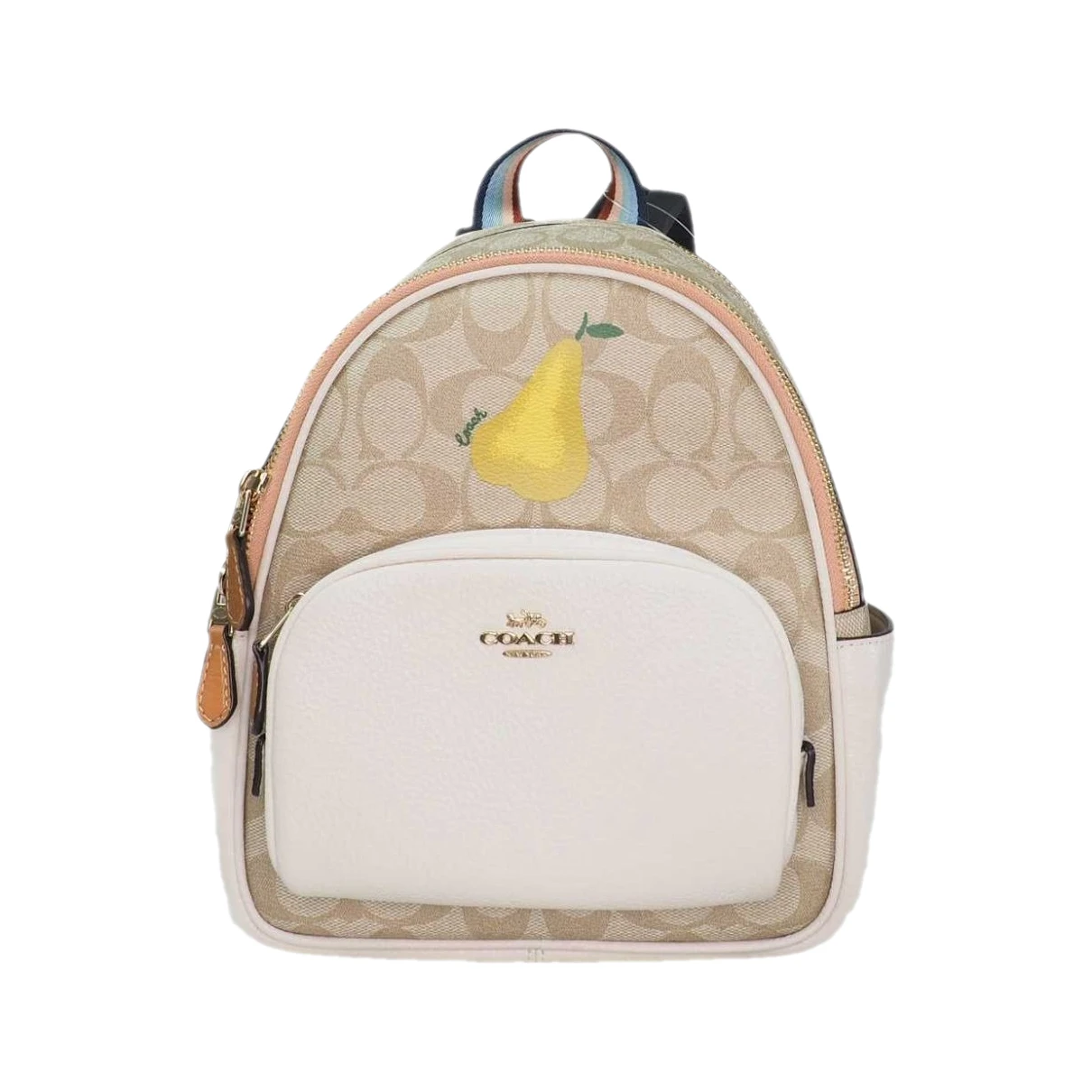 Pre-owned Coach Cloth Backpack In Multicolour