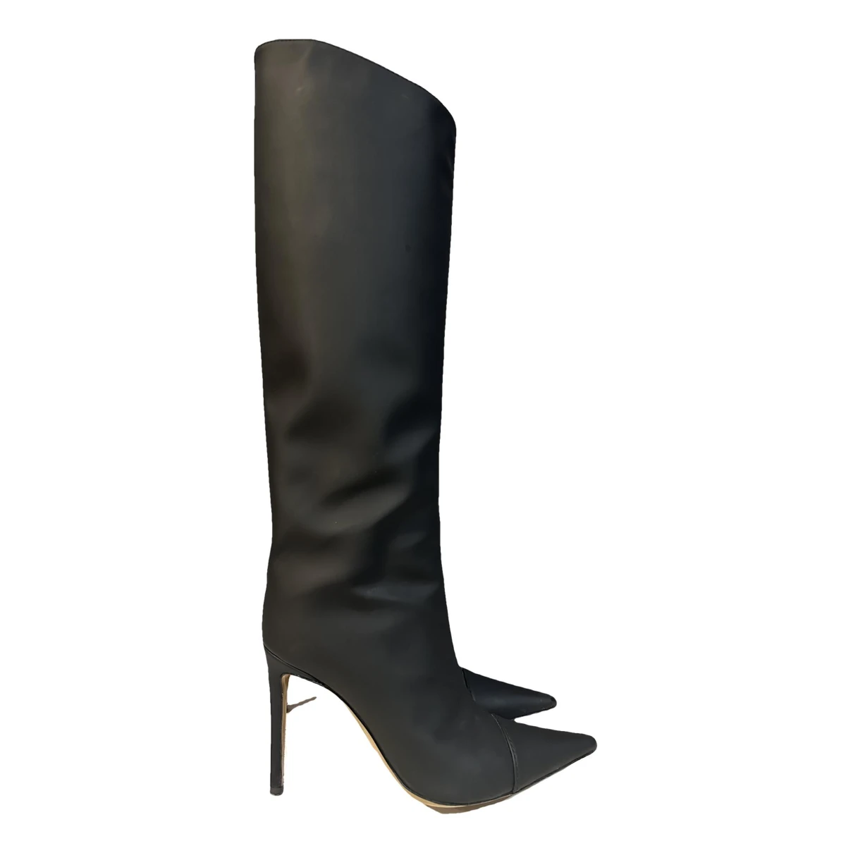 Pre-owned Alexandre Vauthier Cloth Boots In Black