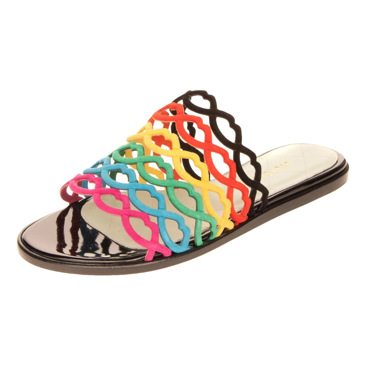 Pre-owned Giannico Leather Sandal In Multicolour