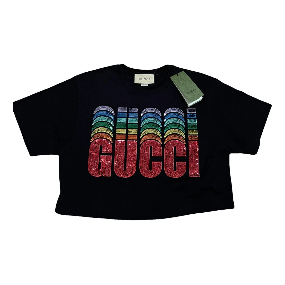 Pre-owned Gucci Glitter T-shirt In Multicolour