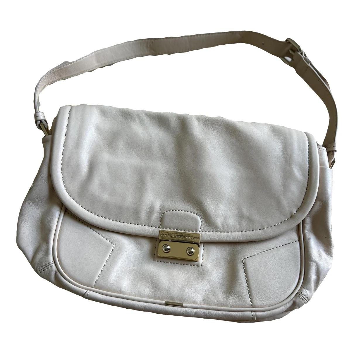 Pre-owned Marc Jacobs Leather Handbag In White