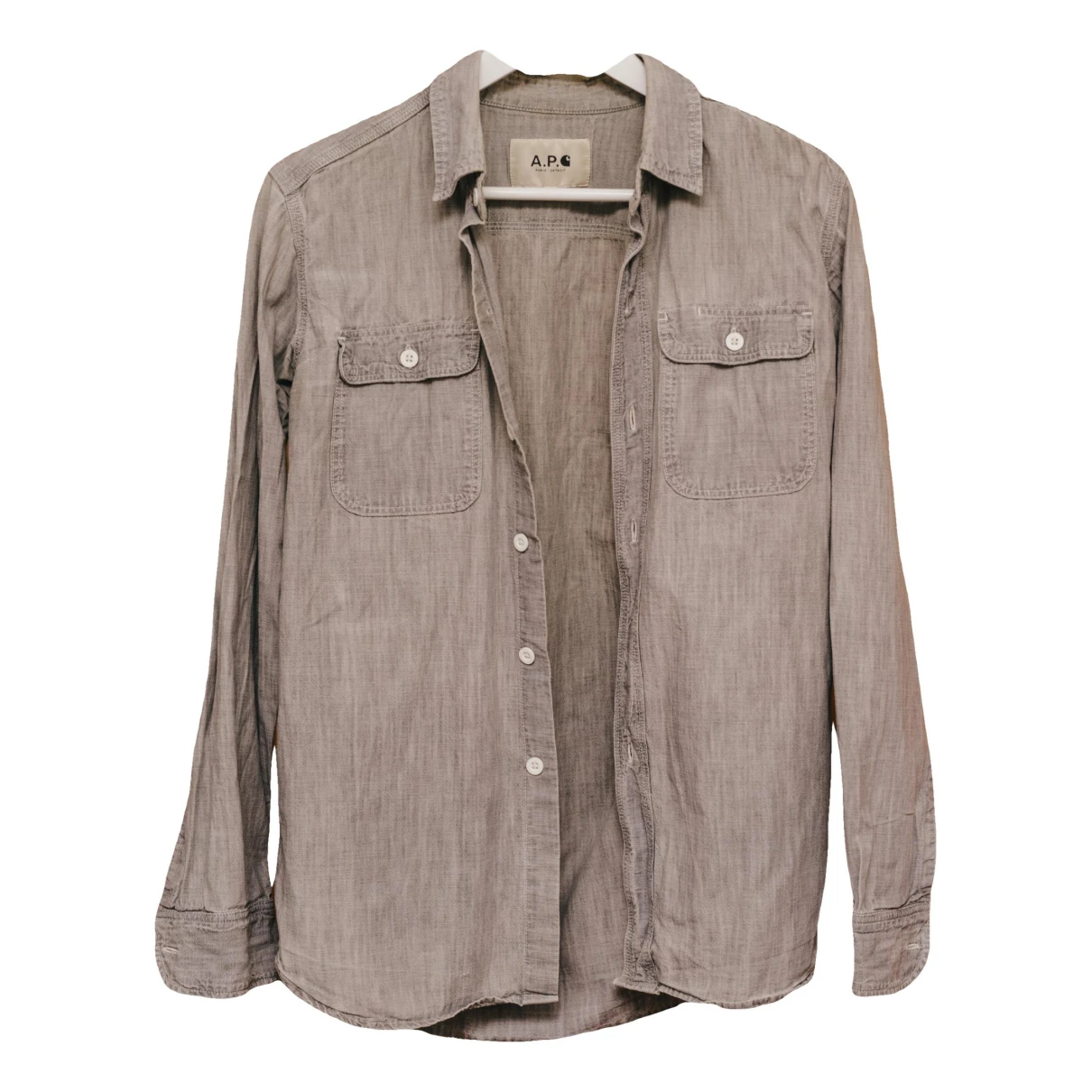Pre-owned Apc Shirt In Grey