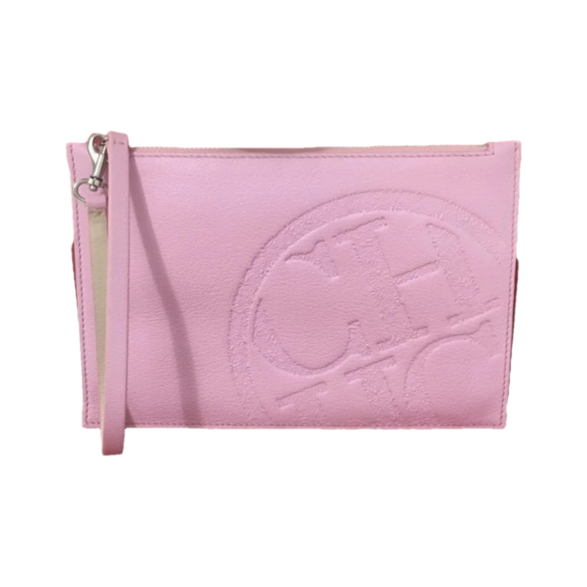 Pre-owned Carolina Herrera Leather Handbag In Pink