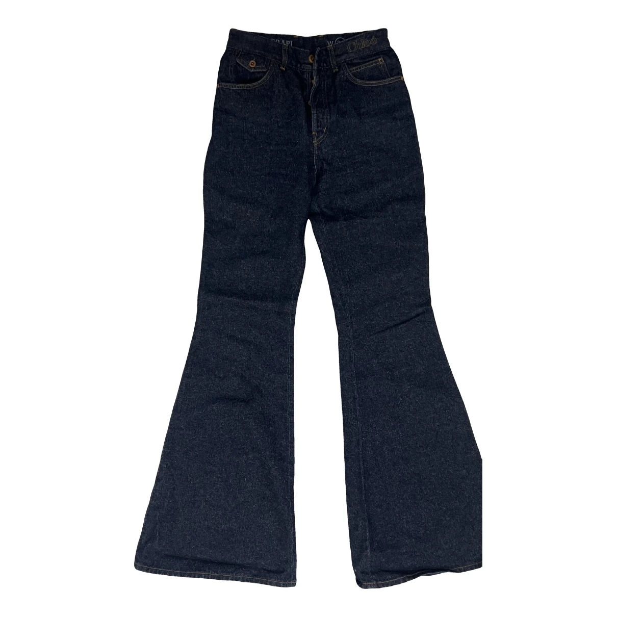 Pre-owned Chloé Bootcut Jeans In Blue