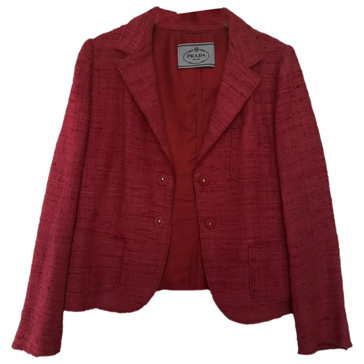 Pre-owned Prada Silk Short Vest In Pink