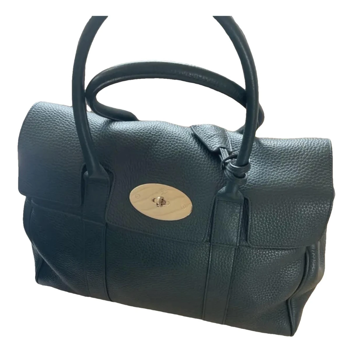 Pre-owned Mulberry Bayswater Leather Handbag In Green