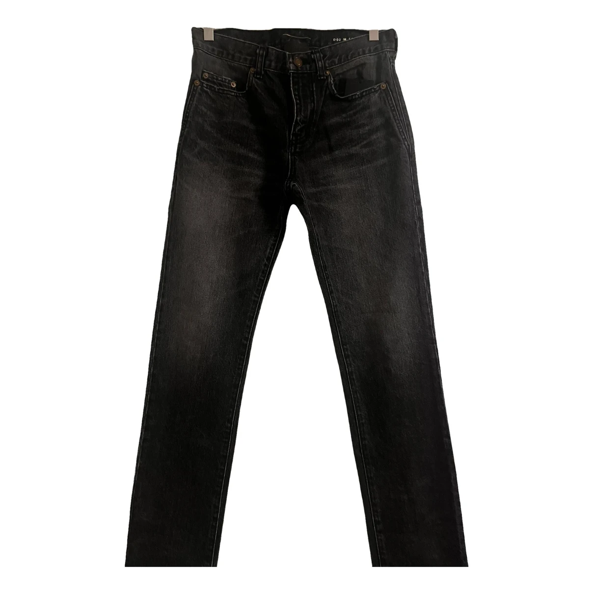 Pre-owned Saint Laurent Slim Jeans In Black