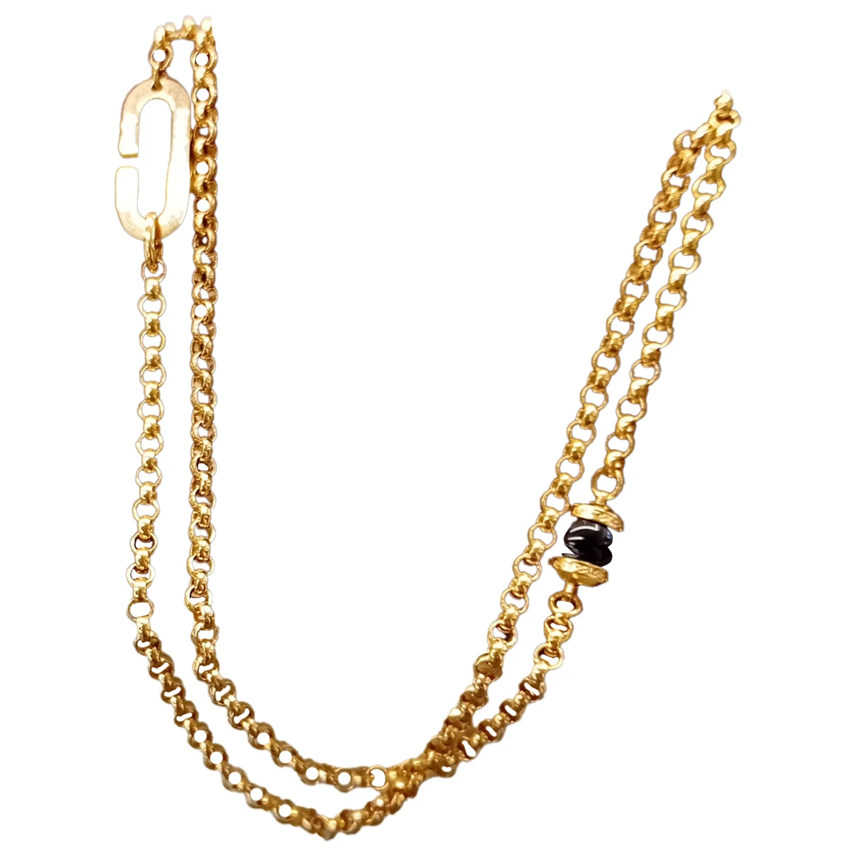 Pre-owned Rebecca Long Necklace In Gold