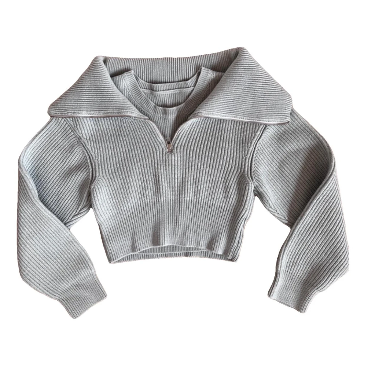 Pre-owned Jacquemus Wool Sweatshirt In Grey