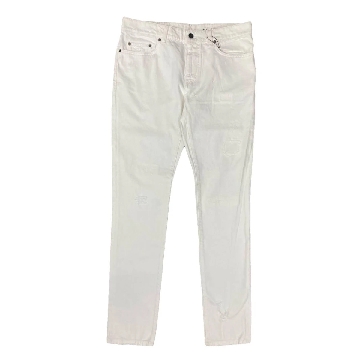 Pre-owned Saint Laurent Jeans In White