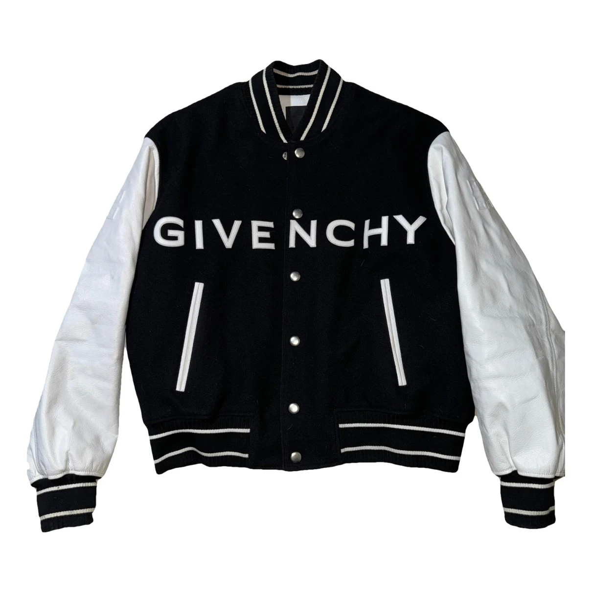 Pre-owned Givenchy Leather Jacket In Black