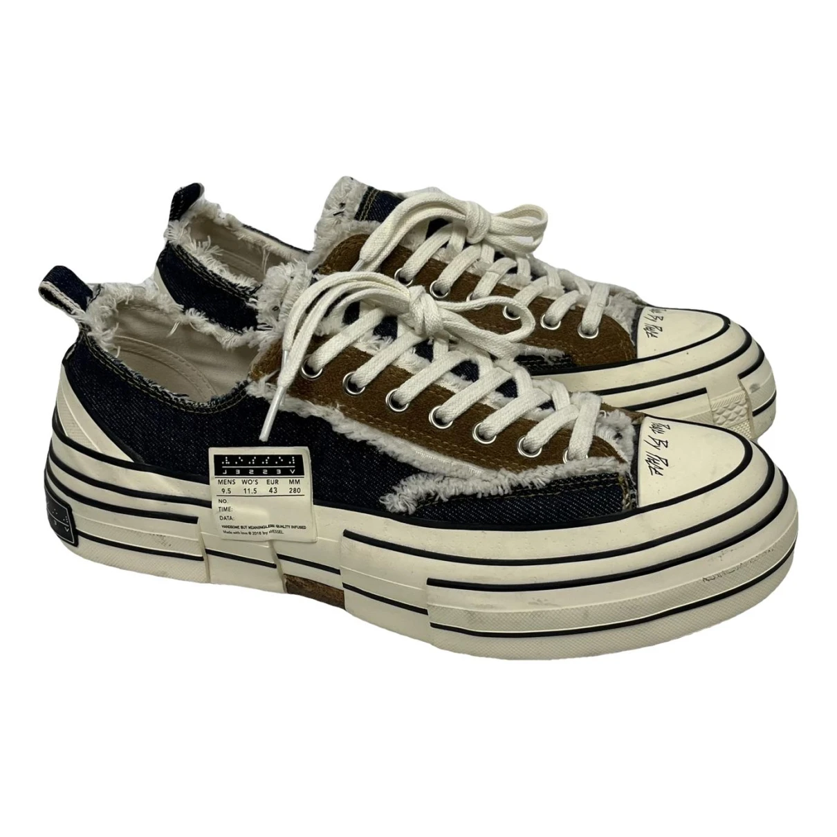 Pre-owned Xvessel Cloth Low Trainers In Other