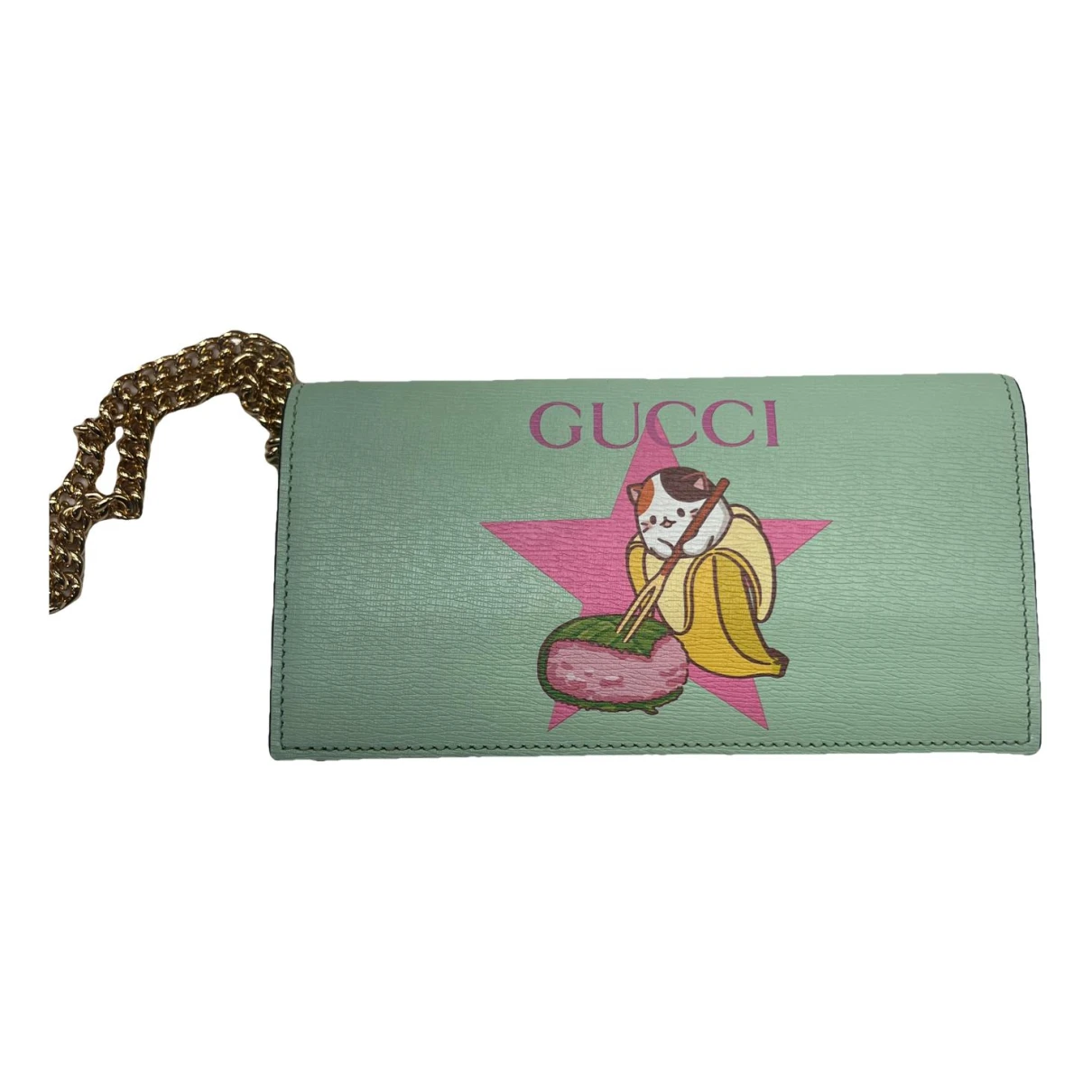 Pre-owned Gucci Patent Leather Purse In Green