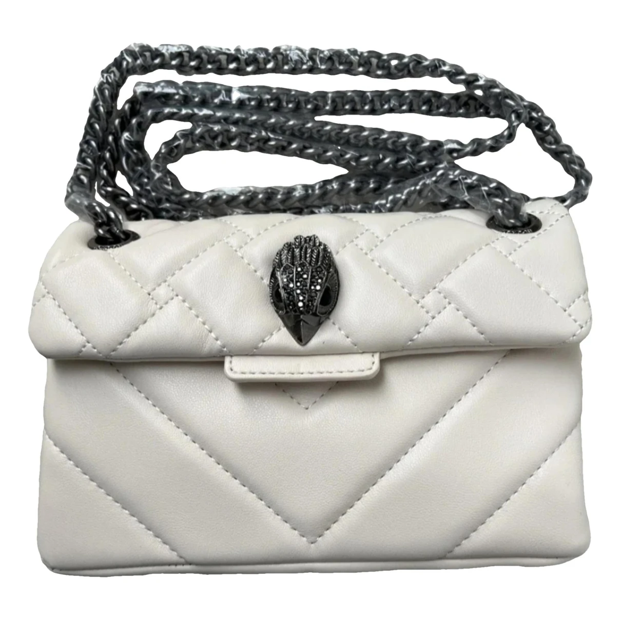 Pre-owned Kurt Geiger Leather Handbag In White