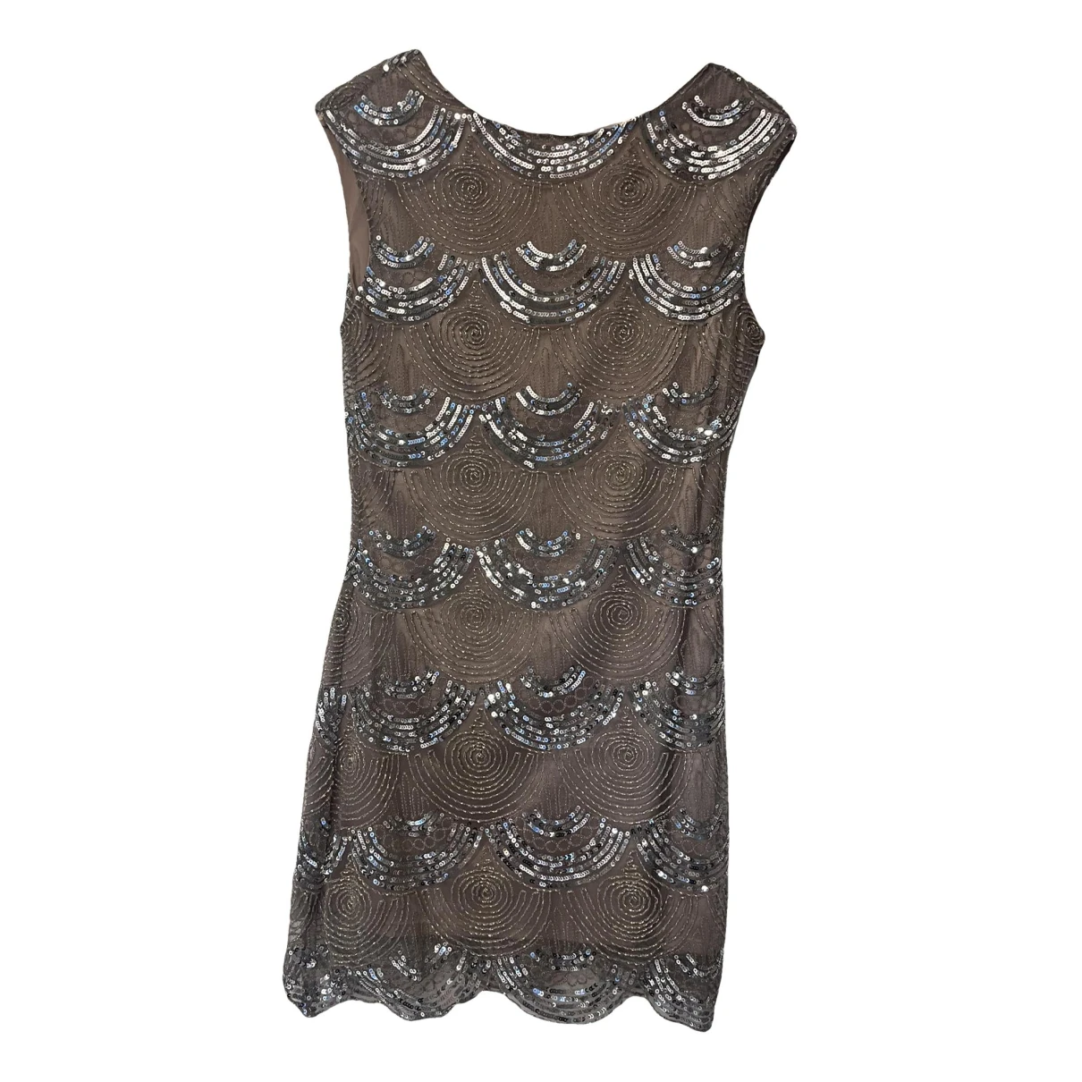 Pre-owned Melissa Odabash Mini Dress In Silver