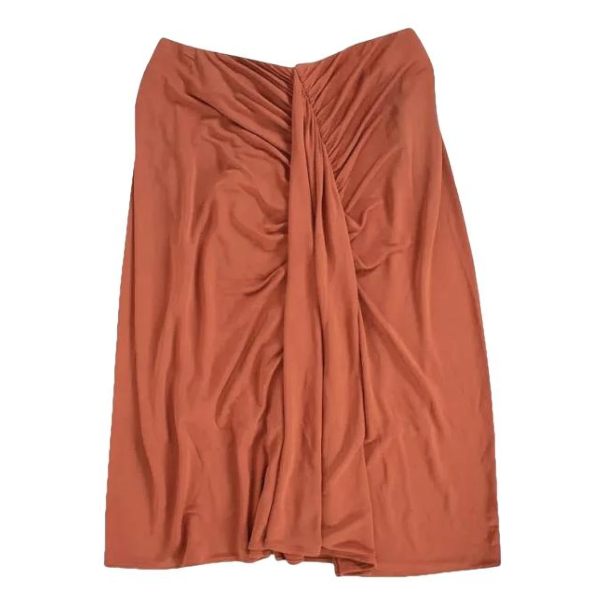 Pre-owned Balenciaga Mid-length Skirt In Orange