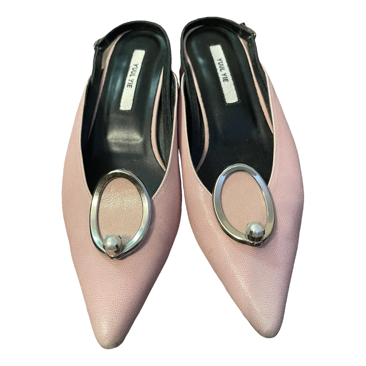Pre-owned Yuul Yie Leather Heels In Pink