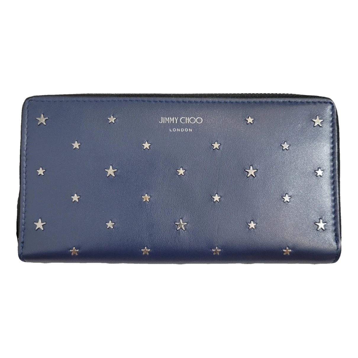 Pre-owned Jimmy Choo Leather Wallet In Blue