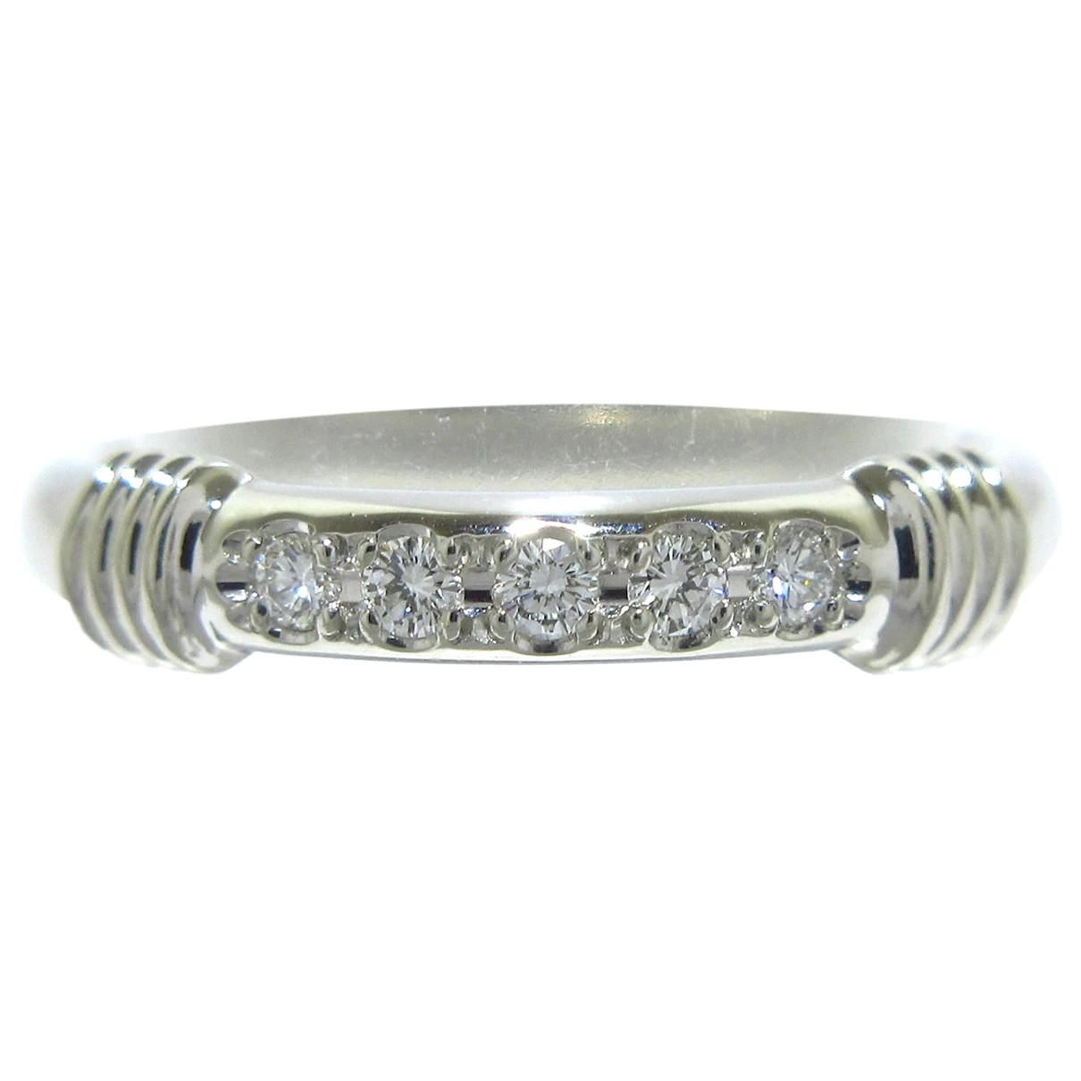 Pre-owned Dior Platinum Ring In Silver