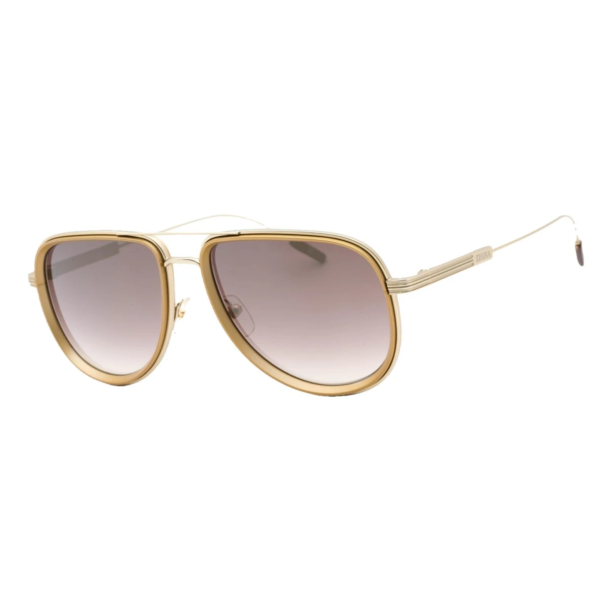 Pre-owned Ermenegildo Zegna Sunglasses In Gold