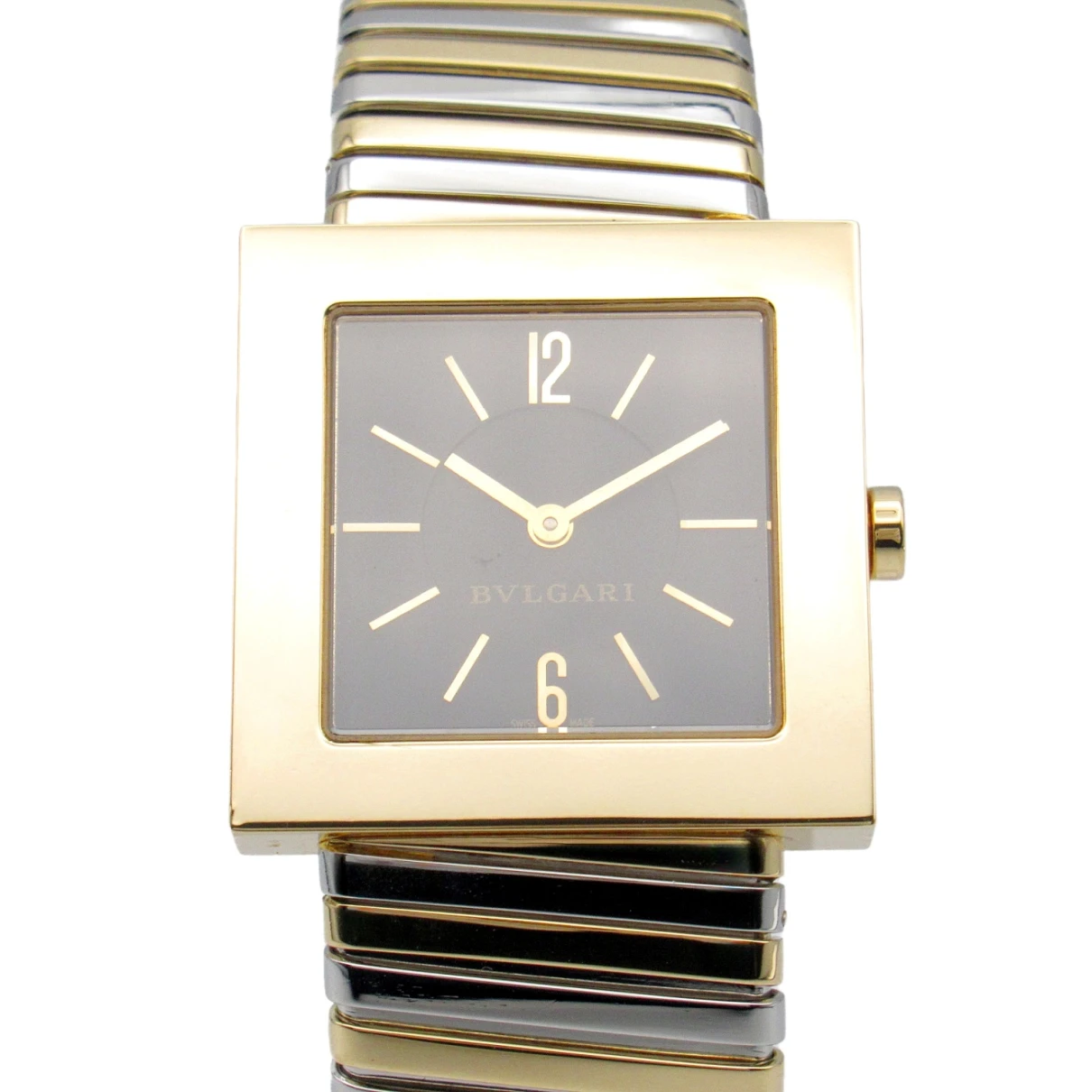 Pre-owned Bvlgari Yellow Gold Watch In Black