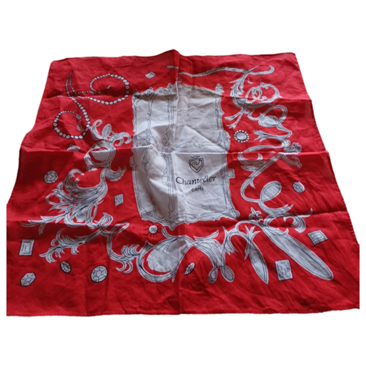 Pre-owned Chantecler Neckerchief In Red