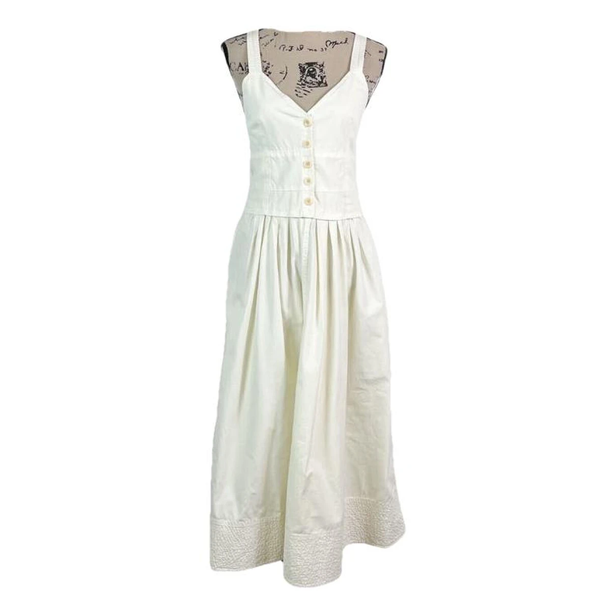 Pre-owned Proenza Schouler Mid-length Dress In White