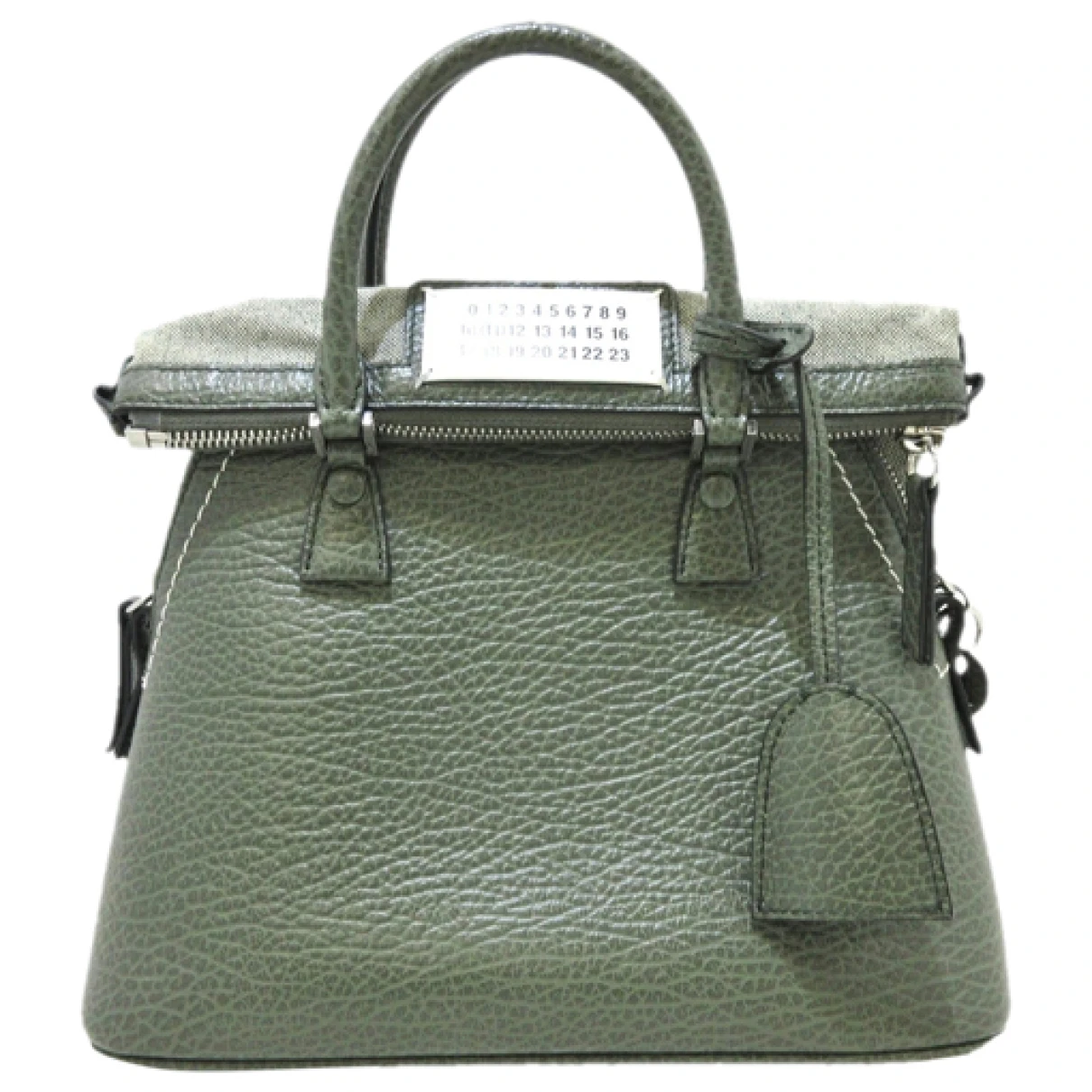 Pre-owned Maison Margiela 5ac Leather Handbag In Green