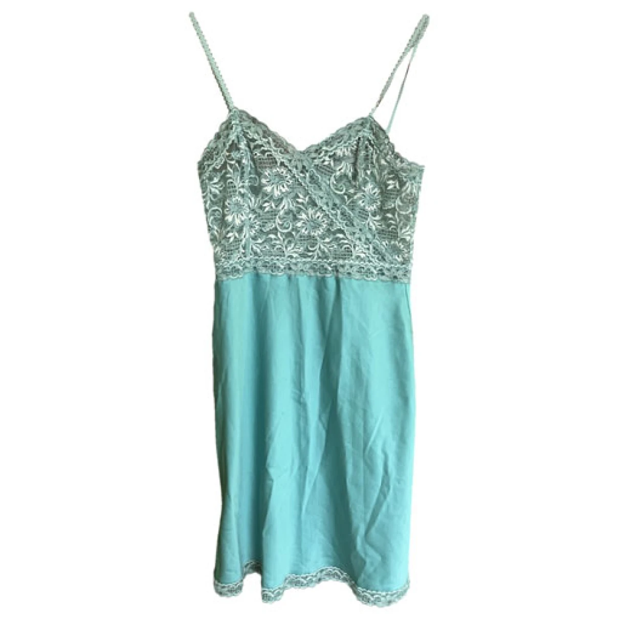 Pre-owned Dior Mid-length Dress In Turquoise