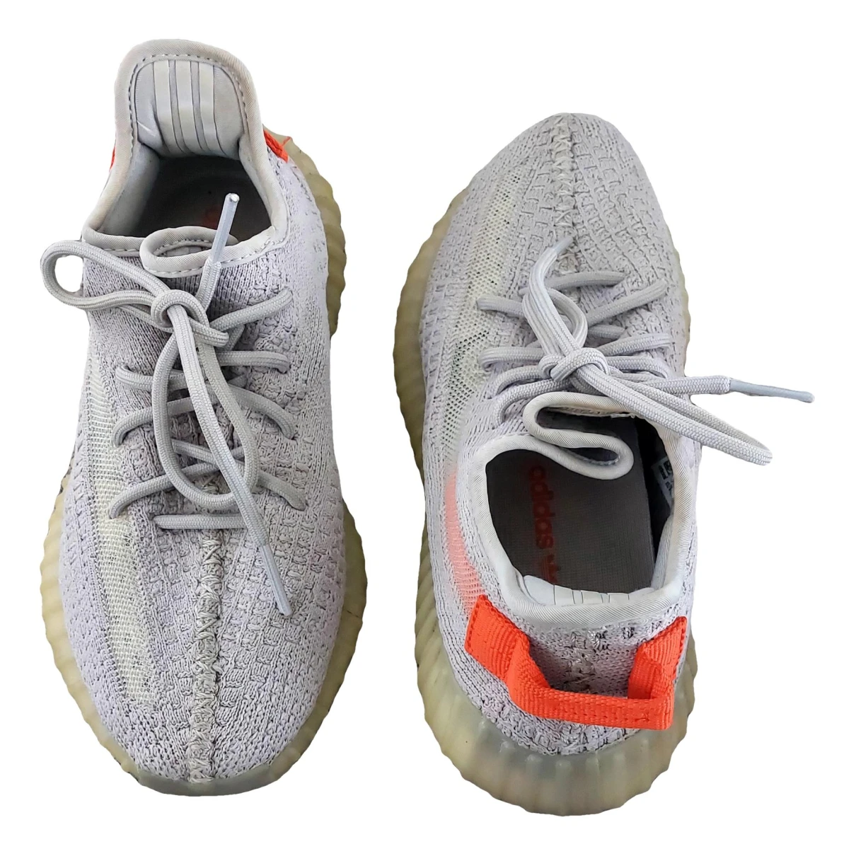 Pre-owned Yeezy X Adidas Boost 350 V2 Cloth Trainers In Grey