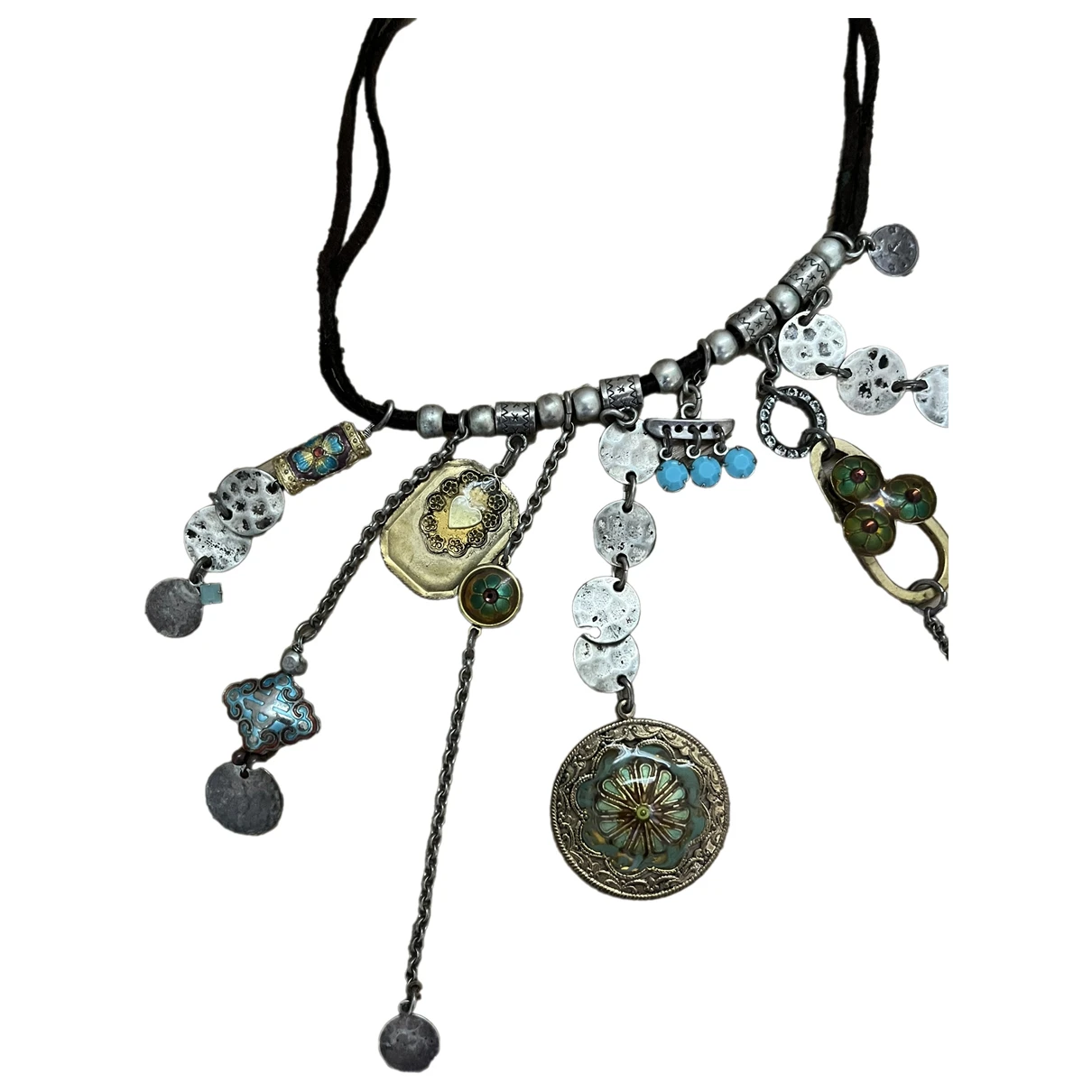 Pre-owned Reminiscence Necklace In Blue