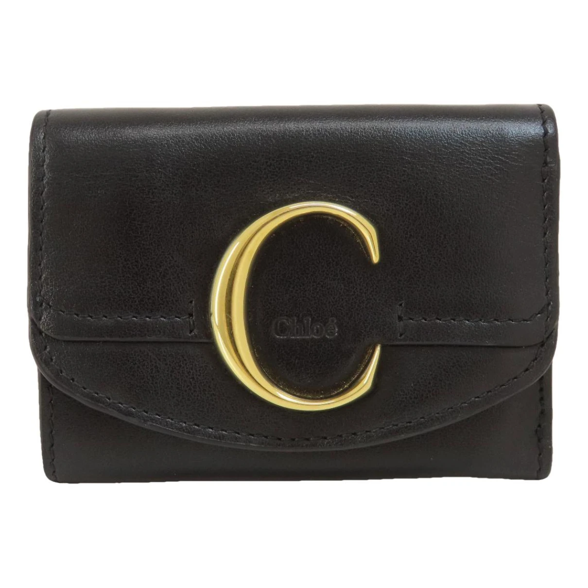 Pre-owned Chloé Leather Purse In Black